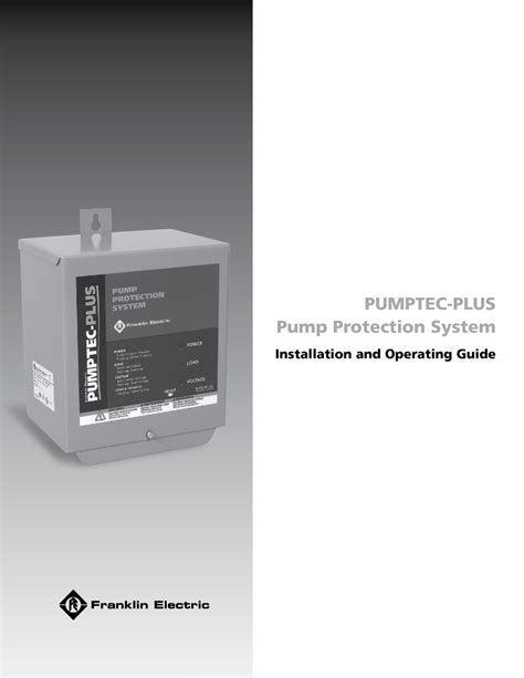 franklin electric control box pump tech plus|franklin pumptec plus user manual.